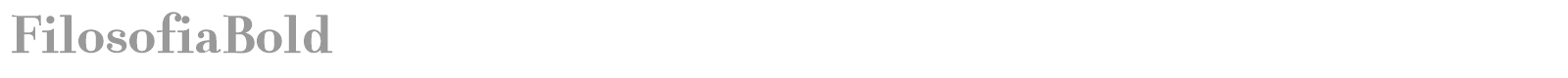 FilosofiaBold font preview